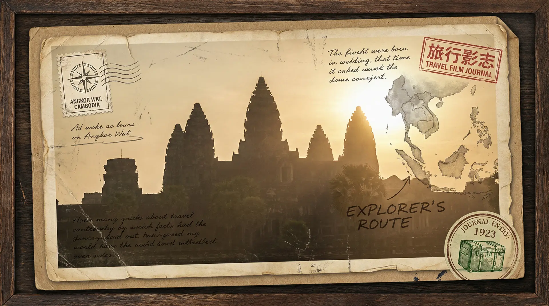 吴哥窟日出 - 婉儿别闹 柬埔寨目的地