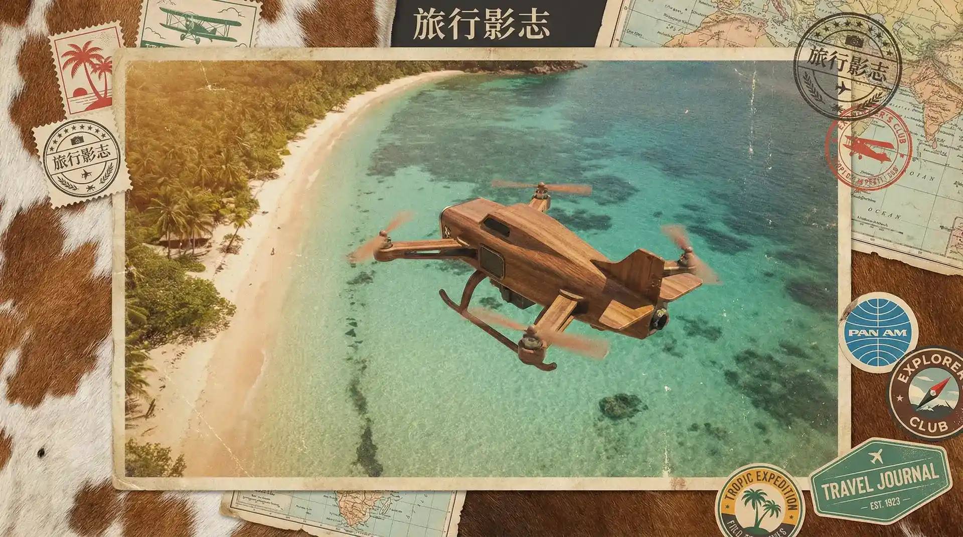 航拍无人机俯瞰海滩 - 婉儿别闹 航拍设备